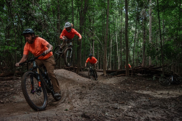 Mountain biking on Northville Township trails